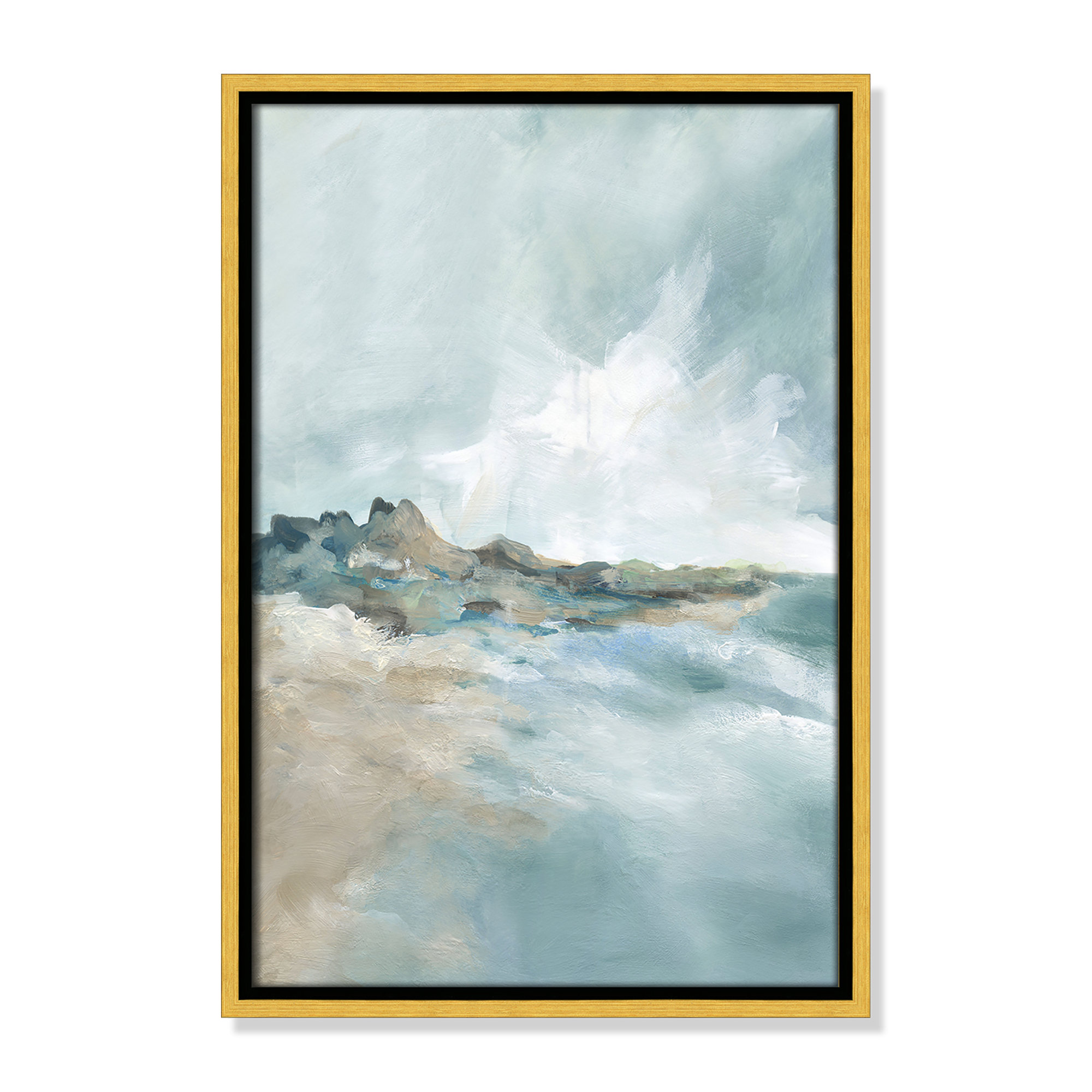 Sandpoint Print by Carol Robinson, 19.5" H x 13.5" W, Gold