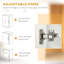 Freestanding Kitchen Pantry Cupboard with 6-Tier Shelving