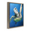 «Sheldon Turtle Portrait», peinture sur toile flottante, conception par Linda Sperruche