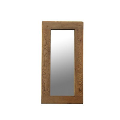 Wood Flat Wall Mirror