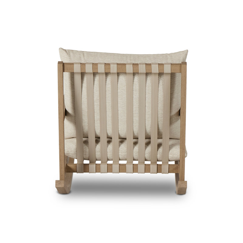 Aiken Teak Outdoor Rocker Chair, Faye Sand