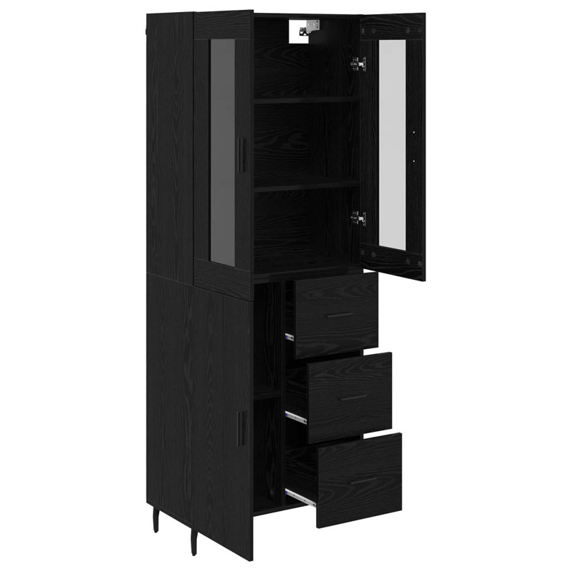 69.5cm Sideboard, Black Oak