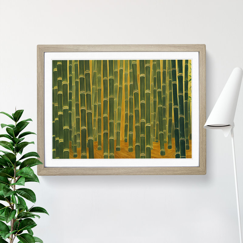 Grand Bamboo Forest - Print, 46cm H x 64cm W, Oak