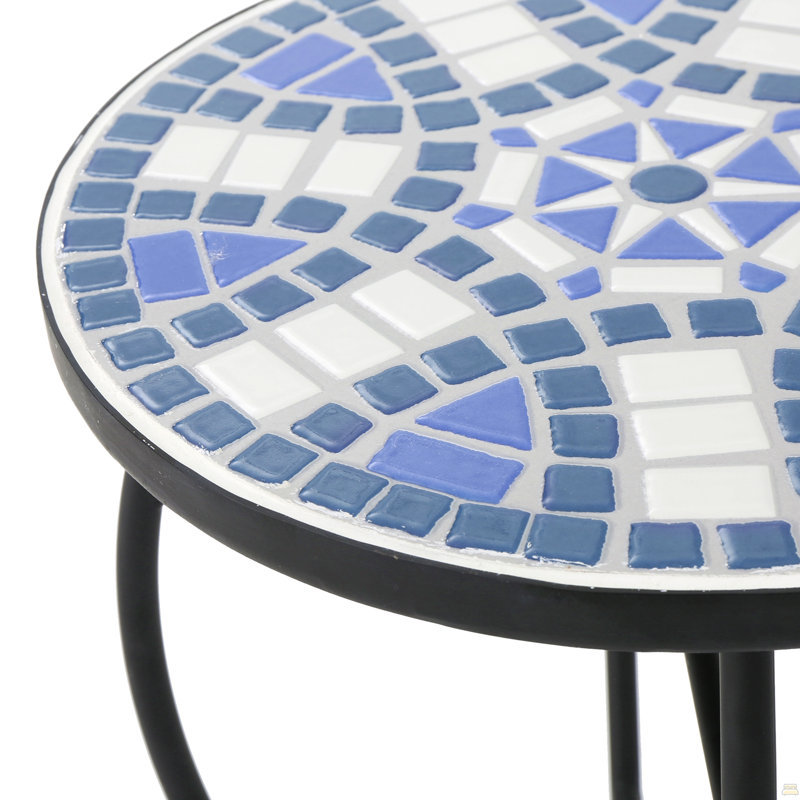 Table d'appoint d'extérieur ronde