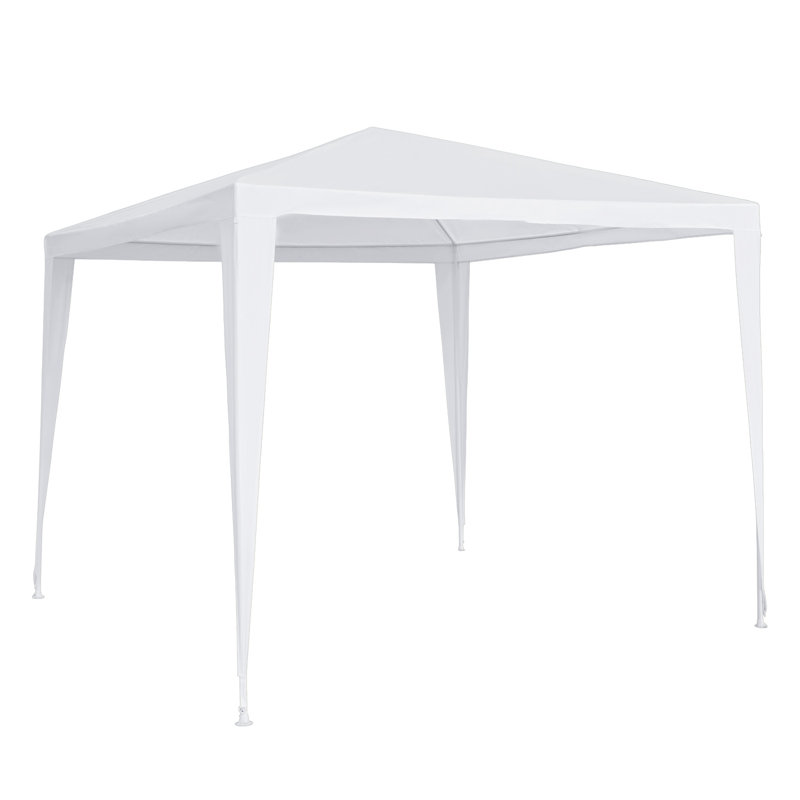 9 pi. L 9 pi. D Tente de réception en métal, blanc