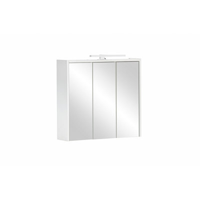 Hafley 65mm W 62.7mm H Wall Mounted Required Frameless Medicine Cabinet Mirror Adjustable