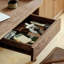 Bureau en noyer noir clair de luxe-110477589