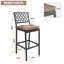 Tabouret de bar 40,1 po avec coussin Randin-1043251053