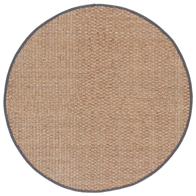 Delapena Hooked Rug, Rectangle 122 x 183 cm, Natural/Dark Grey