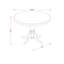 L'ensemble de 3 tables de salle à manger modernes comprend 1 table à piédestal ronde et 2 chaises de cuisine en similicuir acajou avec panneau arrière - finition acajou-1134924731-1134924730-1134924729