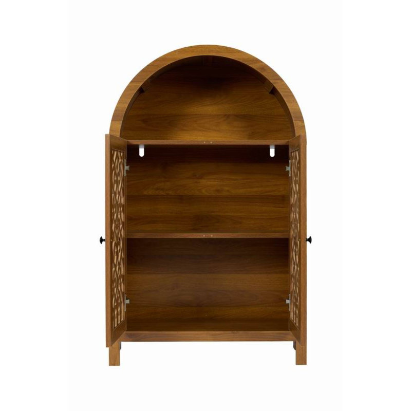 Armoire compacte en porcelaine noyer