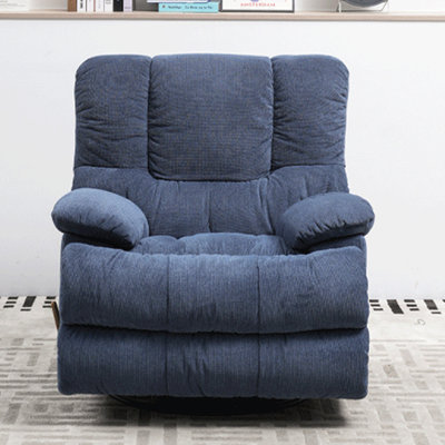 Fauteuil inclinable ergonomique en chenille bleu