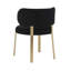 Chaise de salle à manger Shirley Performance Boucle en noir-1853847813