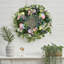 Silk and Rattan 45 cm Artificial Wreath