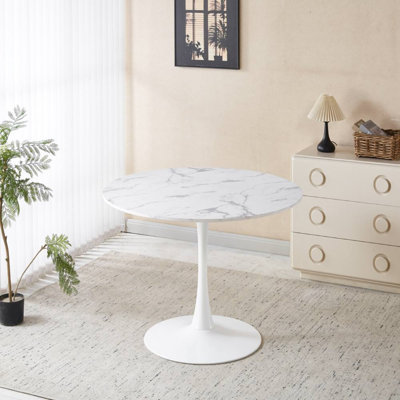 5pcs Dining Table Set (White)