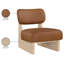 Fauteuil d'appoint en cuir Vetra Lystra-121555201-121555203