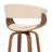 Chagnon Swivel Counter or Bar Height Bar Stool with Arms and Open Back in Faux Leather, Wood-118320596-118320592-118320606