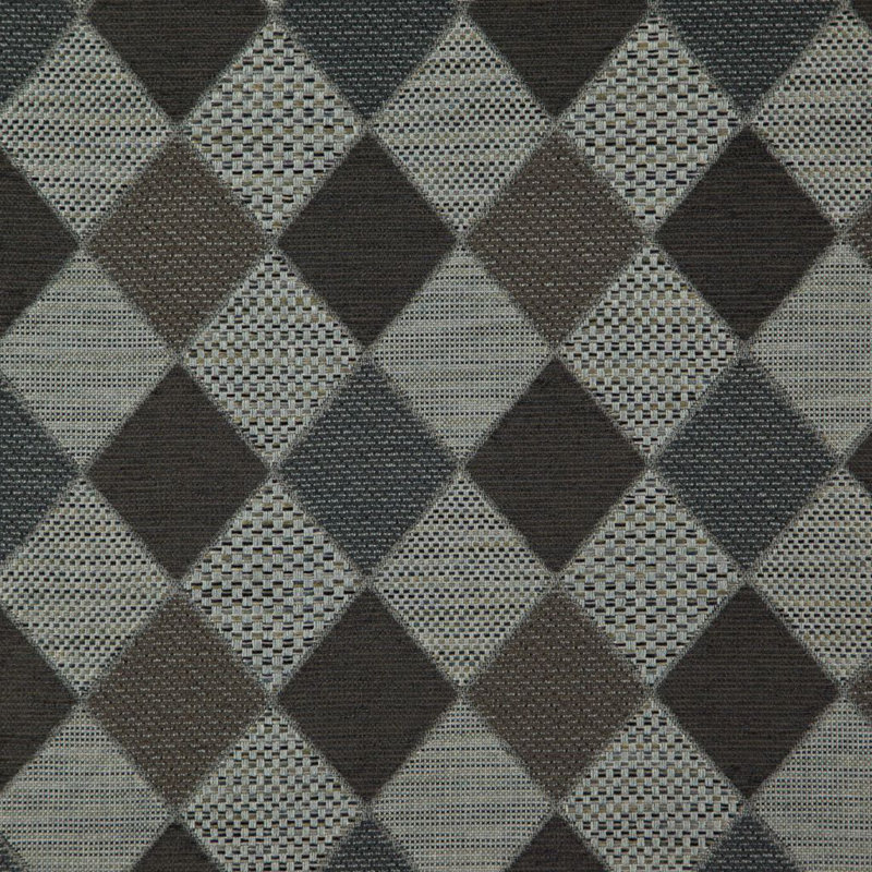 Modern Mix Harlequin Fabric, Metal
