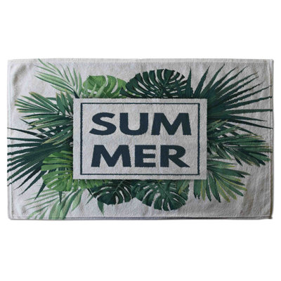 Cotton Floral Waffle Kitchen Towel