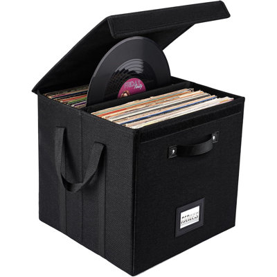 Étui en lin 13 po pour rangement d'albums LP