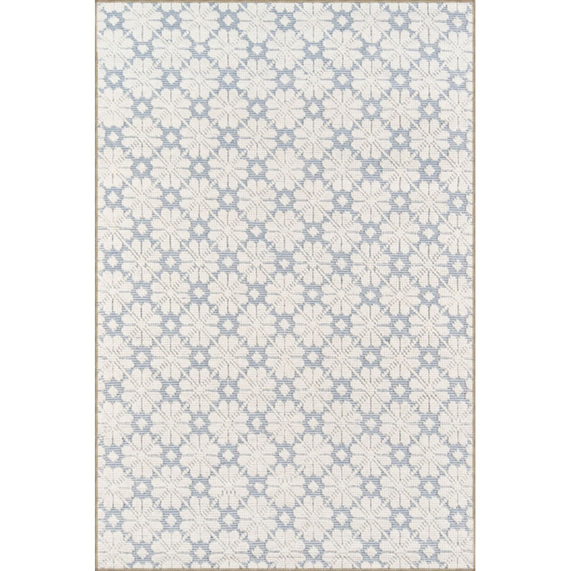 Tapis décoratif à motif géométrique Clover, Sous-tapis rectangulaire de 3 pi 3 po x 4 pi 11 po