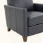 Fauteuil inclinable moderne en similicuir bleu minuit