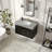 40" Modern Floating Bathroom Vanity Set with Grey Sintered Stone Top, Undermount Sink & Drain Assembly