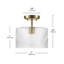 Deshonda Glass Semi Flush Mount