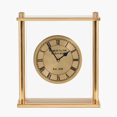 Roman Numeral Metal Electric Tabletop Clock