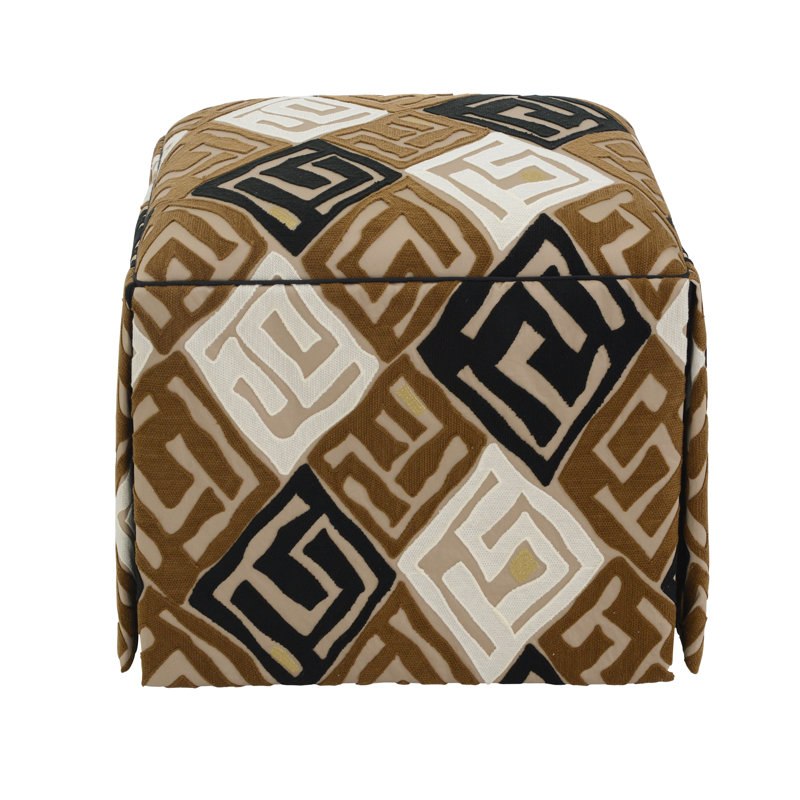 Chelsea Square Ottoman, Madagascar Natural