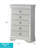 Verona G6700-CH Chest with LED Light Accents, Chrome Pulls, and Faux Crystals for Elegant Storage-1147774468
