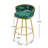 2Pcs Swivel Counter Height Bar Stools,31.5"Bar Height Stools With Hand-Woven Backrest & Gold Metal Legs,Low Back Upholstered Kitchen Chairs With Footrest-367262265