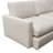 Arcadia 2PC Reversible Chaise Sectional W/ Feather Down Seating In Cream Fabric