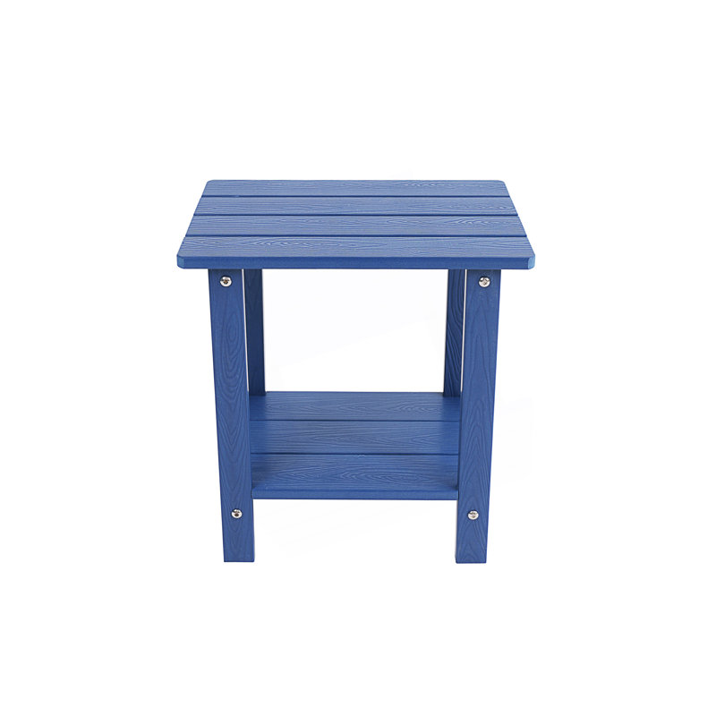 Table d'appoint avec 1 tablette, Bleu très foncé