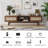 Rattan TV Stand With Storage, Mid Century Modern Boho Media Console