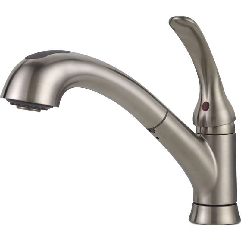 Casey Pull-Out Single Handle Kitchen Faucet, Stainless Steel