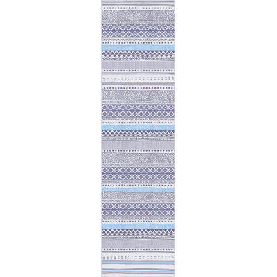 Kristie Tribal Rojo Purple/Blue Indoor/Outdoor Rug
