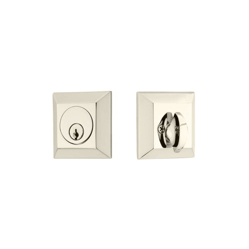 Quincy Single Cylinder Deadbolt For 1-3/8" To 2-1/8" Door Unlacquered Brass Finish, Unlacquered Brass