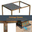 Pergola en aluminium à persiennes de patio avec DEL solaire-104804878-104804879
