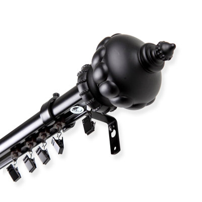 Ringler Steel Adjustable Single Curtain Rod