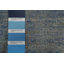 Tapis bleu teint à la main Ziegler 12 x 12