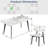Juvan Modern 7-Piece Rectangular Marble Dining Table Set With 6 Faux Leather Chair-1775852562-1776037282