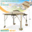 HOTTEL 10'W×10'D Outdoor Gazebo Canopy, Canopy Tent with Mosquito Netting-104659575