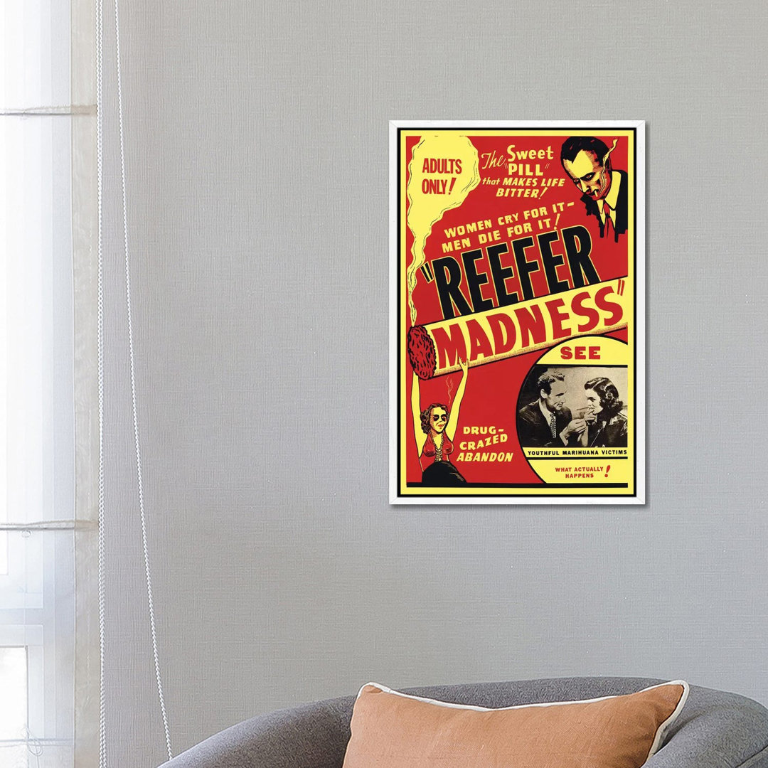 Leinwandbild Reefer Madness Film Poster von Radio Days