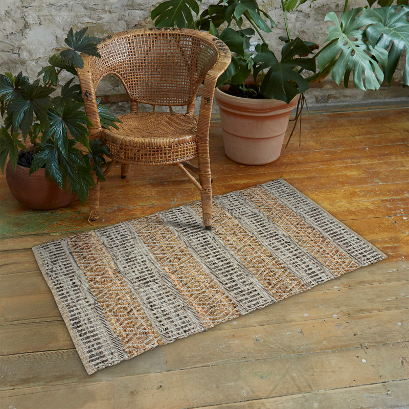 Boho Inspired Woven Geometric Accent Rugs