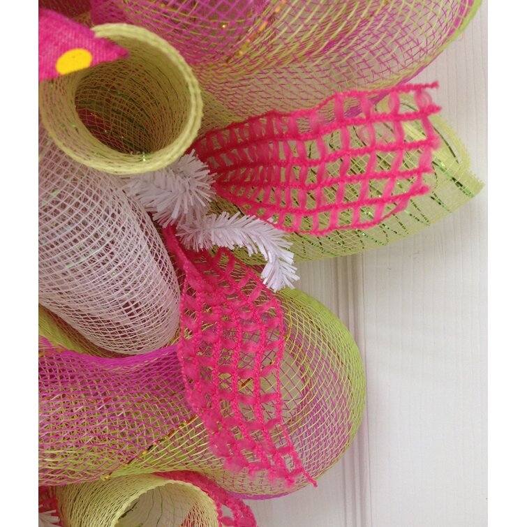 The Holiday Aisle® Glittering Easter Egg Wreath | Wayfair