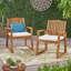 Chaise d'appoint de patio (ensemble de 2)