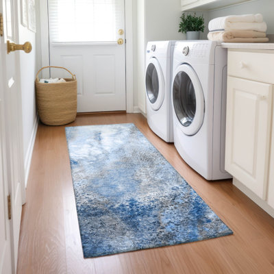 Kyrie Washable Abstract Indoor / Outdoor Rug