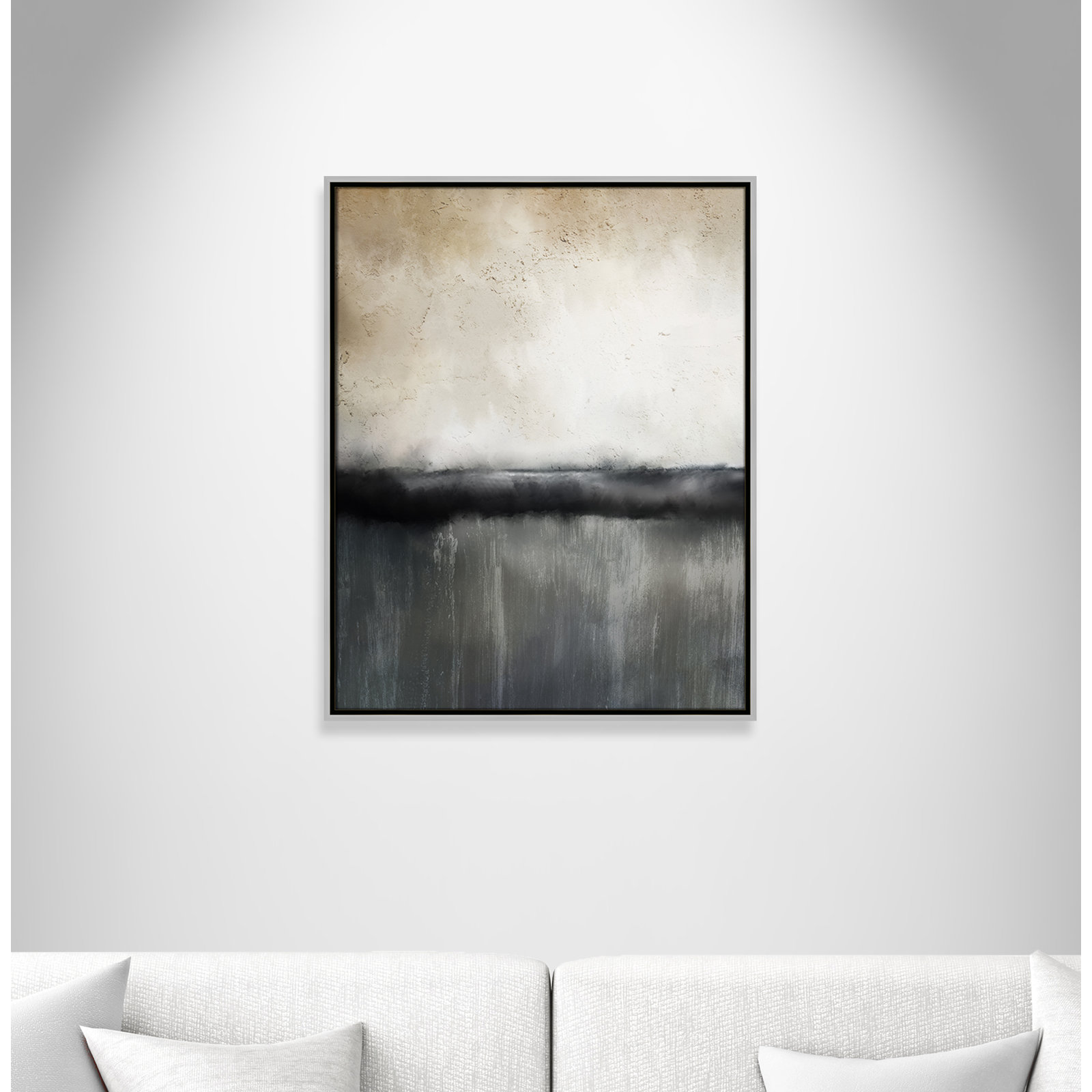 Dorota "Sunset" Print by Kimberly Allen, Picture Framed Canvas, 29.5" H x 23.5" W, Silver