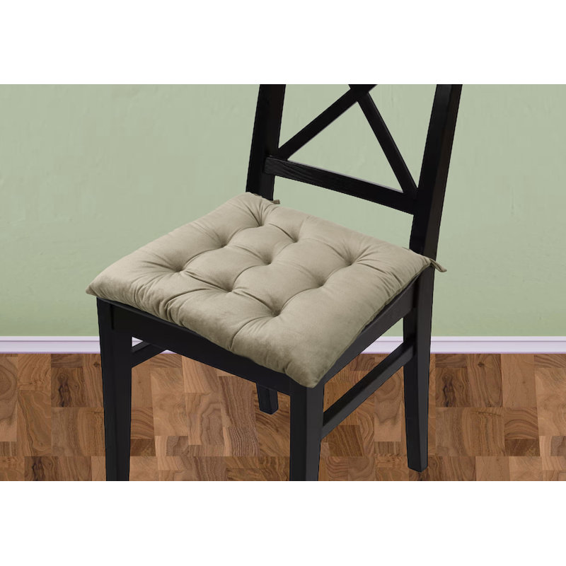 Outdoor 3'' Dining Chair Seat Cushion, Beige